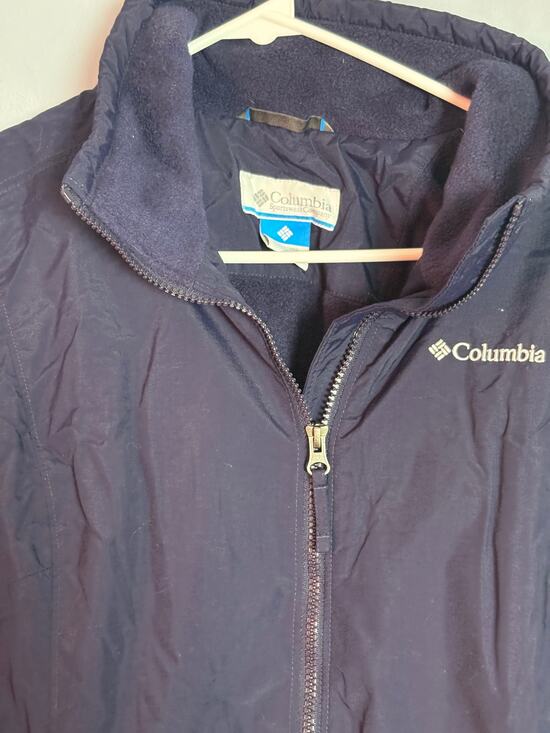 Columbia Jackets & Blazers - Columbia Womens XL Navy Blue Full Zip Fleece Lined Jacket